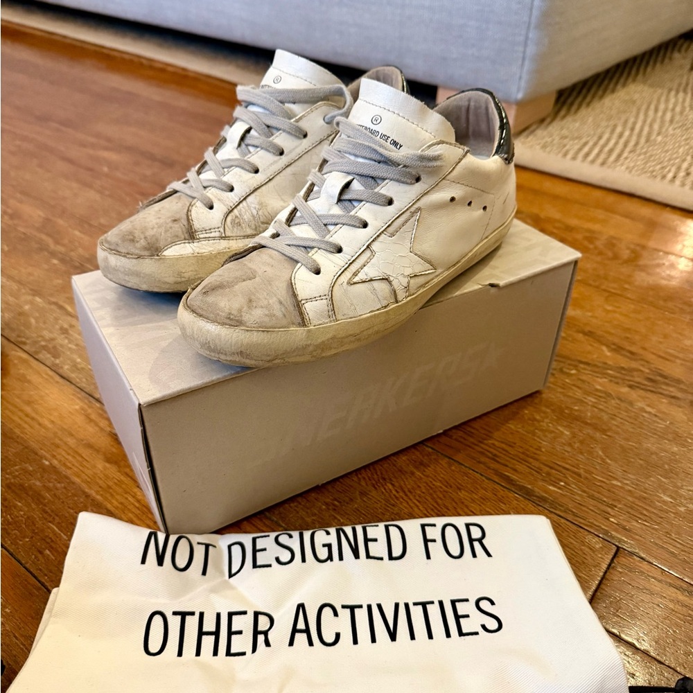 Golden Goose Super Star Crocodile Star Leather Sneaker